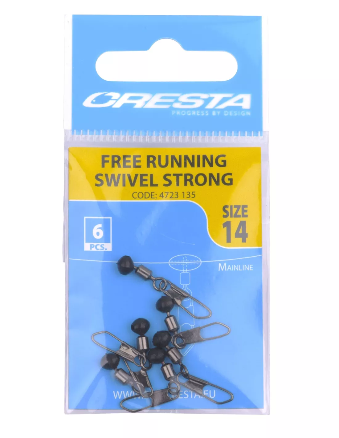 Spro CRESTA FREE RUNNING SWIVEL STRNG 1 Spro CRESTA FREE RUNNING SWIVEL STRNG