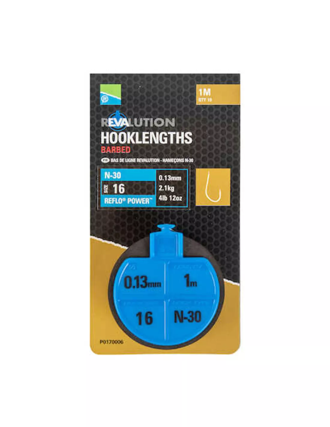 PRESTON REVALUTION HOOKLENGTHS - N30 1 PRESTON REVALUTION HOOKLENGTHS - N30