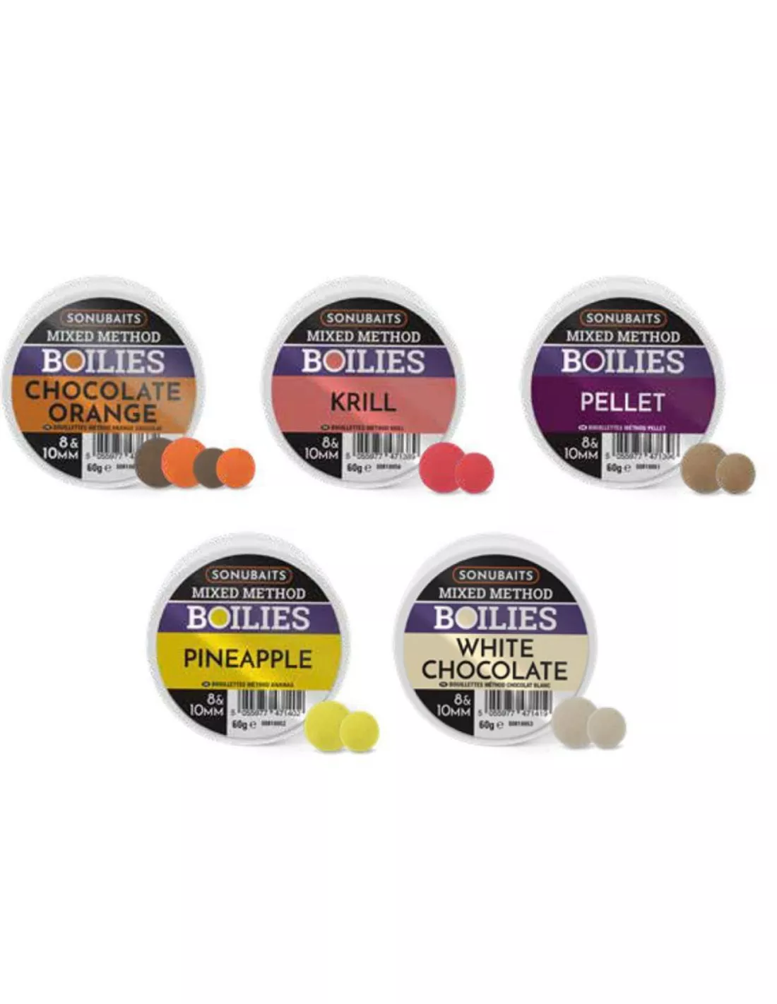 SONUBAITS MIXED METHOD BOILIES 8 & 10MM 1 SONUBAITS MIXED METHOD BOILIES 8 & 10MM